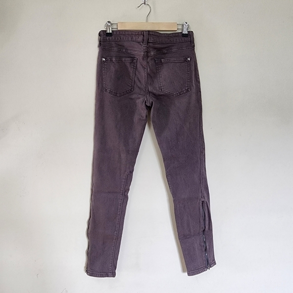 Anthropologie Pilcro and the Letterpress Fit/ Serif Gray Ankle Zip Jeans sz 28 - Picture 3 of 5
